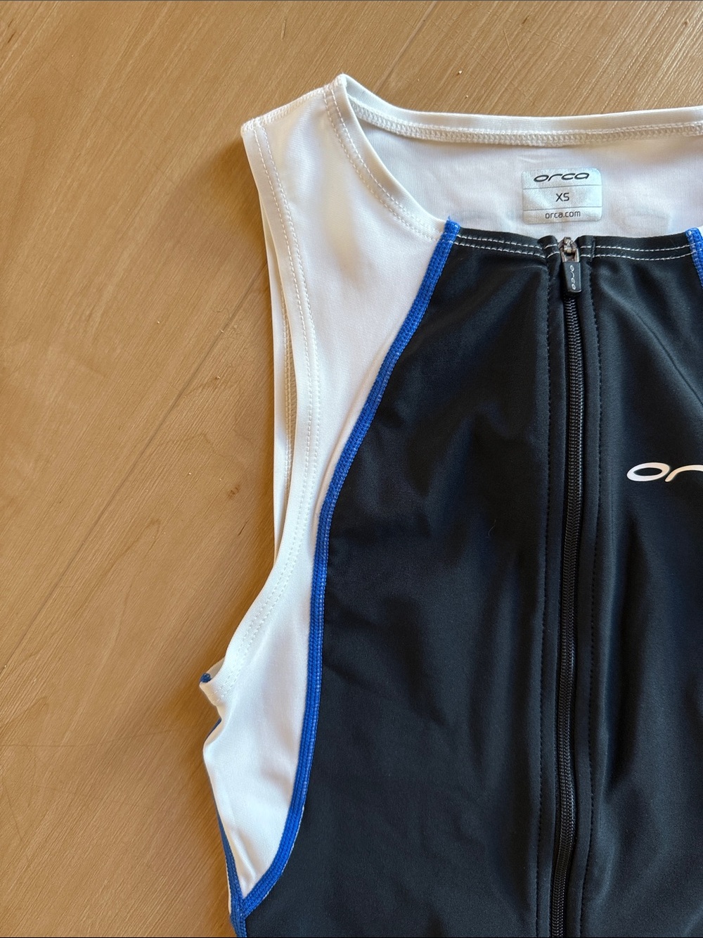ORCA TRIATHLON ATHLETIC TRAINING RACE SUIT WOMENS SIZE XS SLEEVELESS BLACK WHITE - Picture 3 of 12